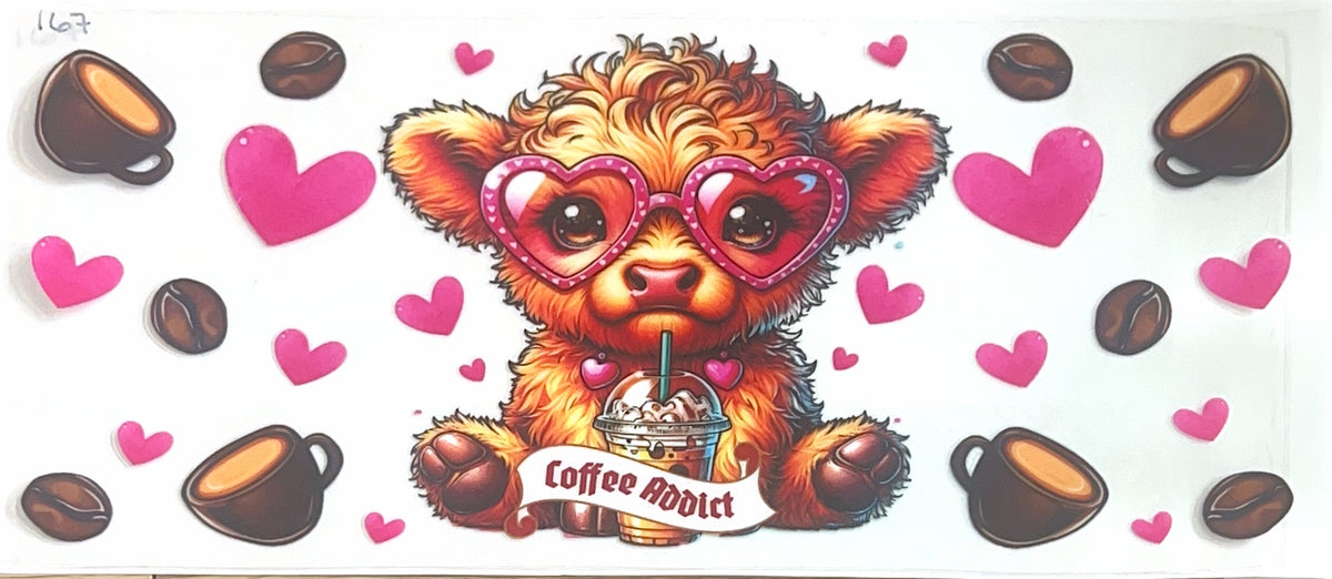 Coffee Addict Highland Cow