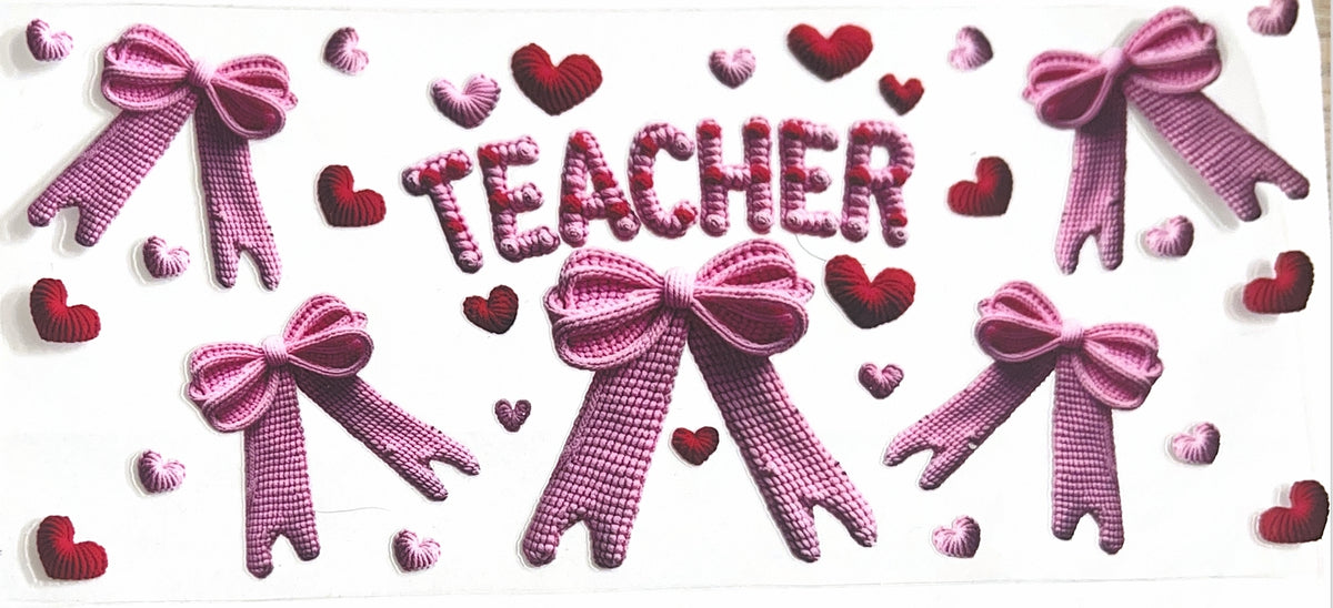 Teacher Pink Bows