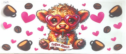 Coffee Addict Highland Cow