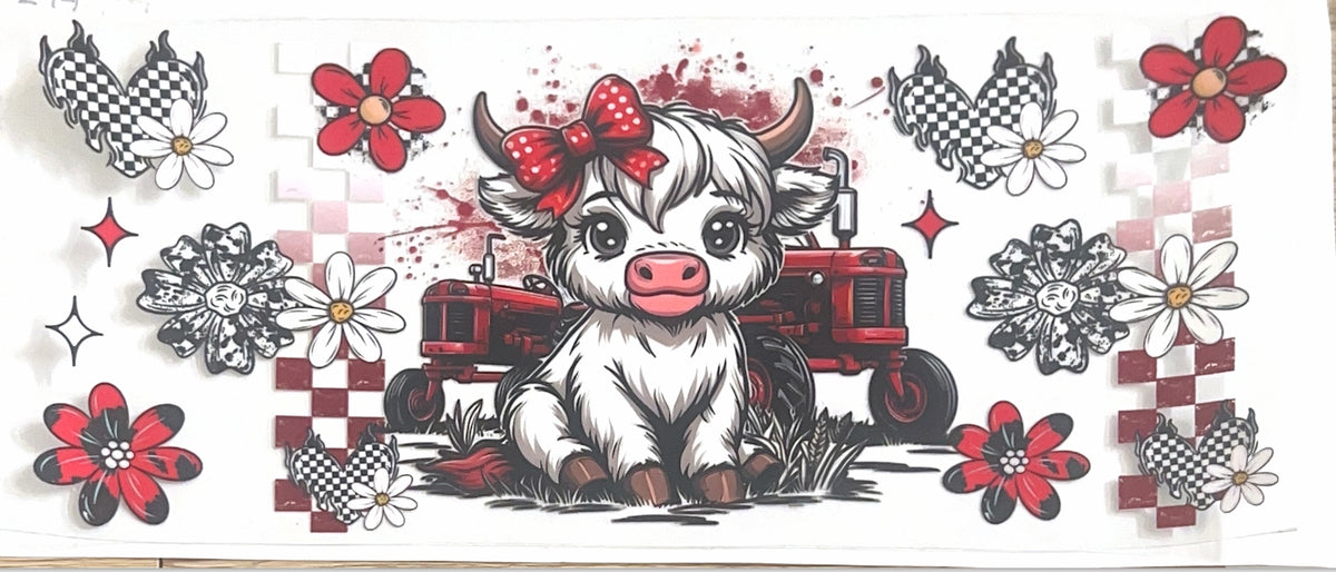 Farm Highland Cow Tracto