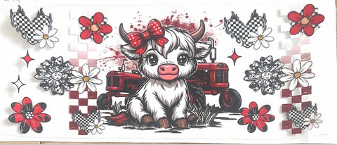 Farm Highland Cow Tracto