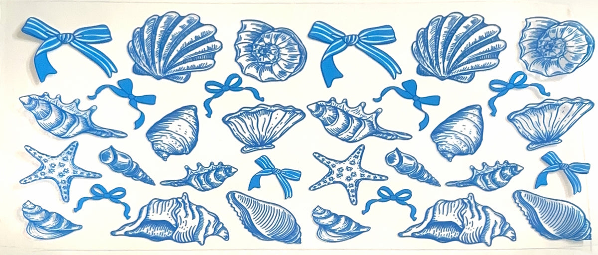 Blue Seashell Pattern