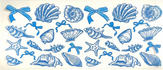 Blue Seashell Pattern