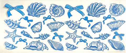 Blue Seashell Pattern