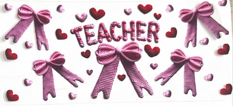 Teacher Pink Bows