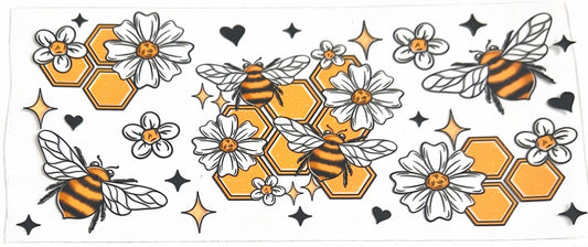 Bee Daisy Honeycomb